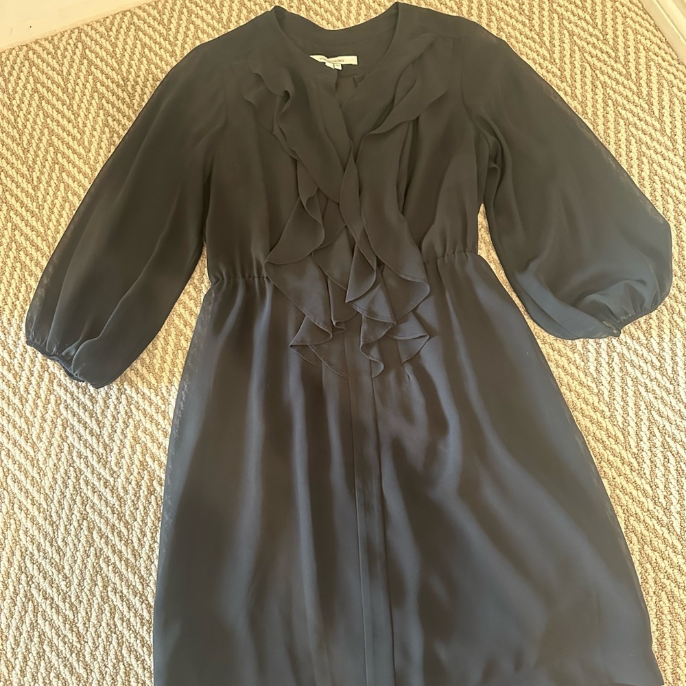 Max & Cleo black designer ruffle dress